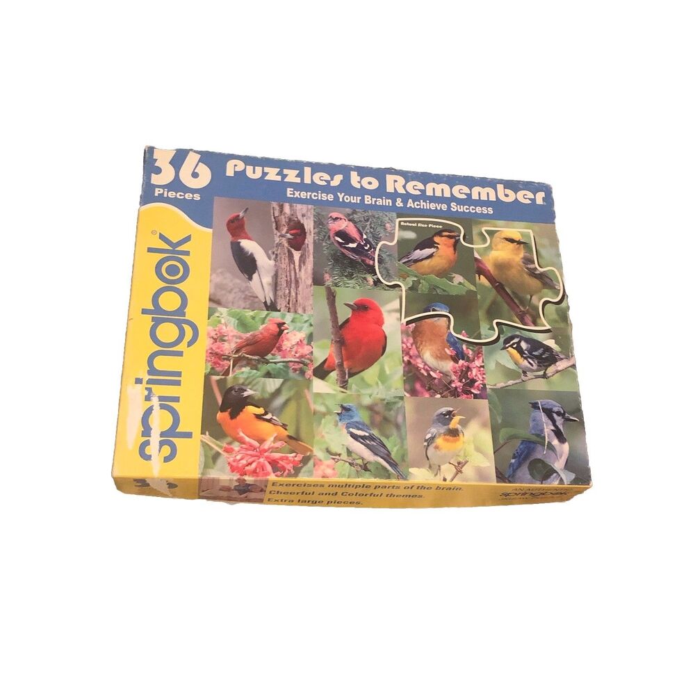 Springbok 36 Large Piece Alzheimer’s And Dementia Activity Bird Nature Puzzle